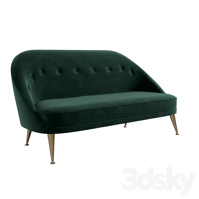Brabbu Malay 2 Seat Sofa 3D Model Brabbu Malay 2 Seat Sofa 3D Model
