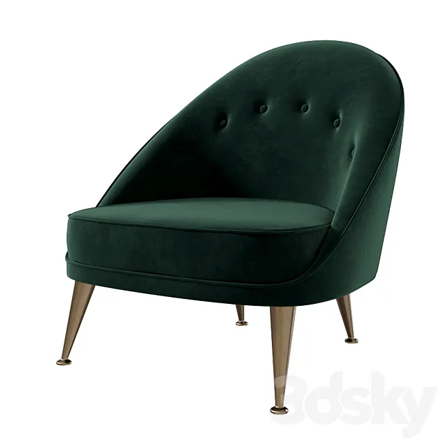 Brabbu Malay Armchair ver.2 3D Model Brabbu Malay Armchair ver.2 3D Model