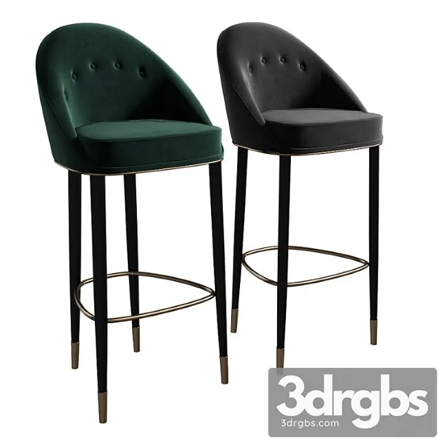 Brabbu malay bar chair 2 3D Model Download