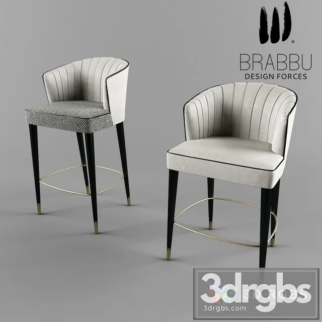 Brabbu Nuka Bar Stool 3D Model Download
