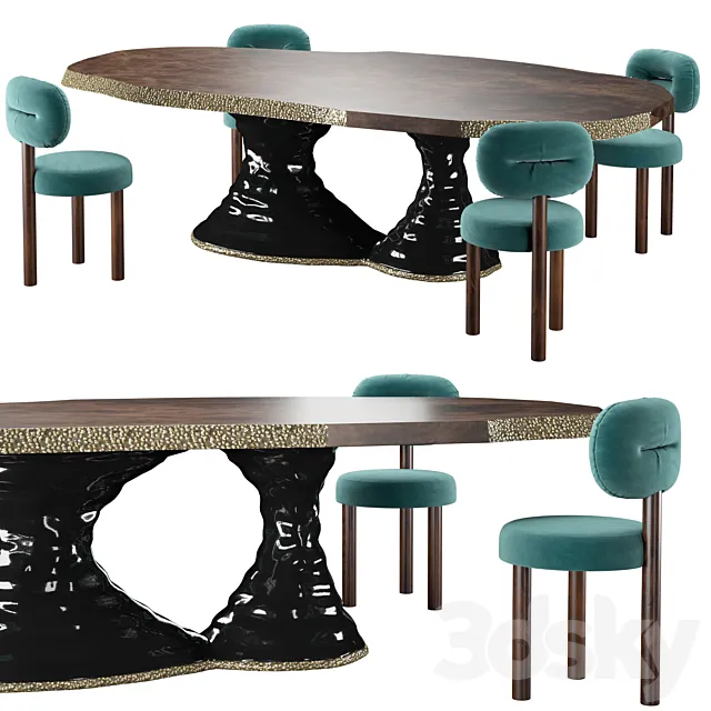 Brabbu Plateau – Essential Home Henry Dining 3DModel Brabbu Plateau – Essential Home Henry Dining 3DModel