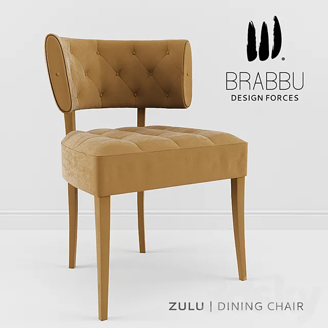 Brabbu – Zulu DIning Chair 3D Model Brabbu – Zulu DIning Chair 3D Model