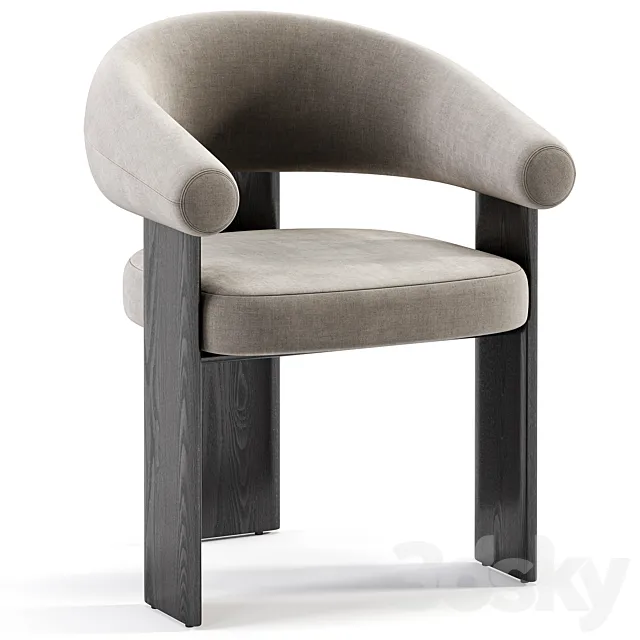 Bracci Armchair 3D Model Bracci Armchair 3D Model