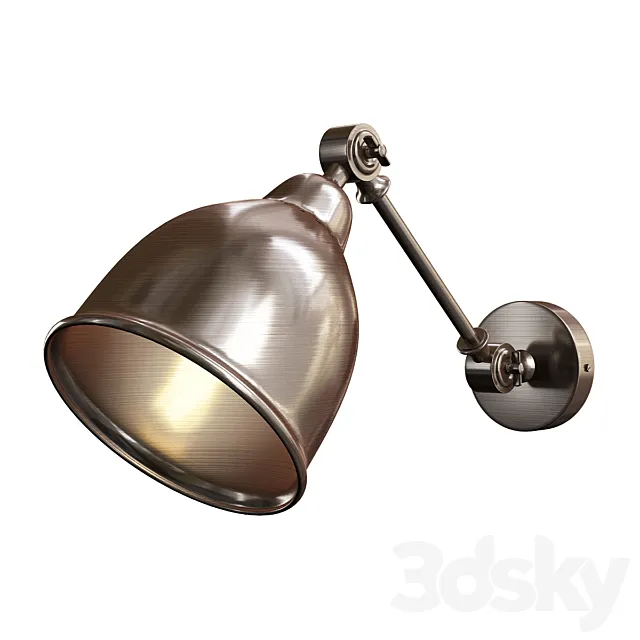 Braccio arte lamp bronze 3D Model Braccio arte lamp bronze 3D Model