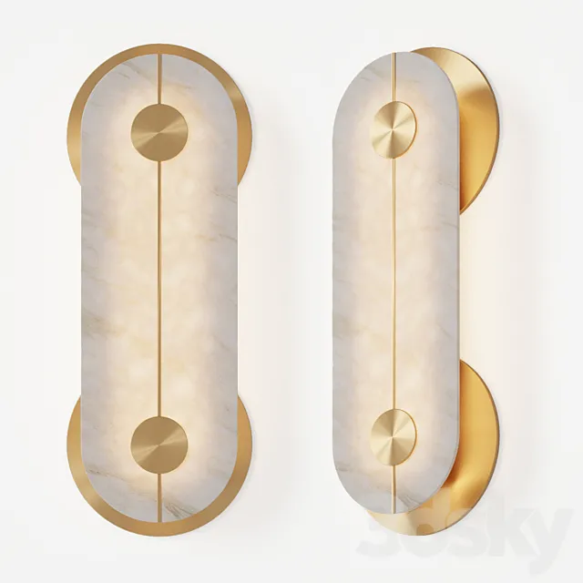 Brace Wall Light Small by Bert Frank 3D Model Brace Wall Light Small by Bert Frank 3D Model