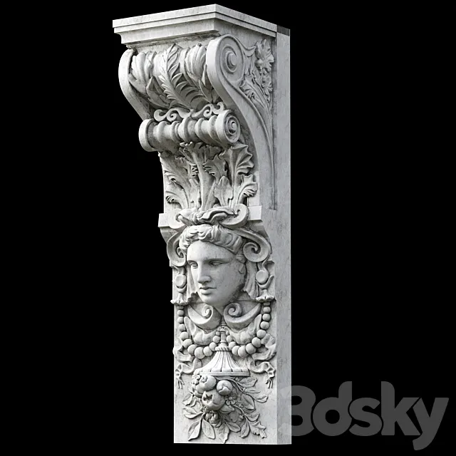 Bracket Corbel Bracket 3D Model Bracket Corbel Bracket 3D Model