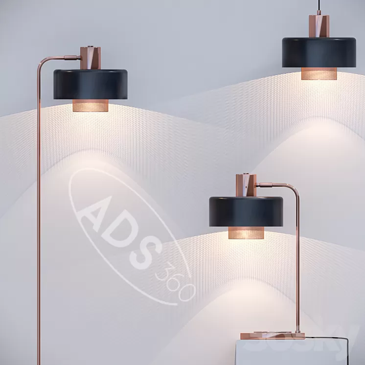Bradbury Lamp by ADS360 3D Model