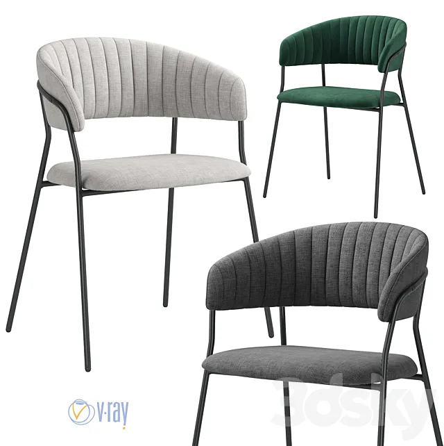 Bradex Home. Chair Turin Rivera Lira 3D Model Bradex Home. Chair Turin Rivera Lira 3D Model
