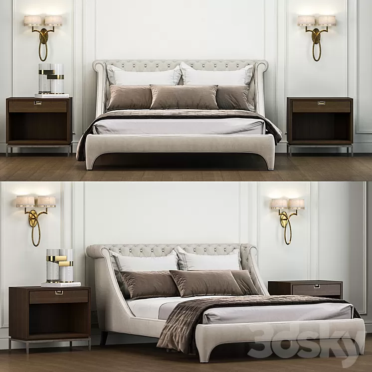 Bradmore Bed – Gianfranco Ferrè Home 3D Model