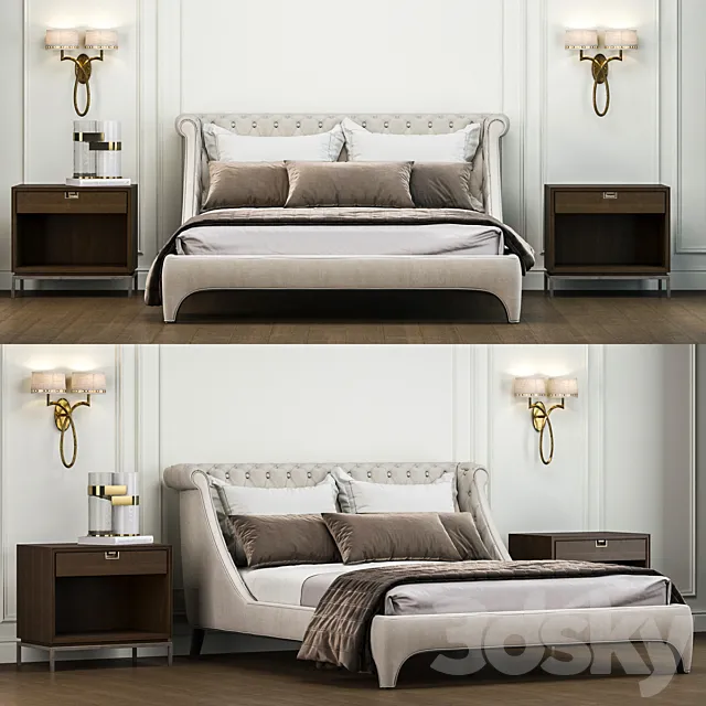 Bradmore Bed – Gianfranco Ferrè Home 3DModel Bradmore Bed – Gianfranco Ferrè Home 3DModel