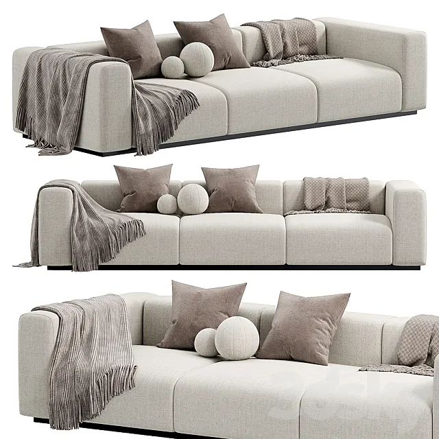 Braid Mahy Sectional sofa 3D Model