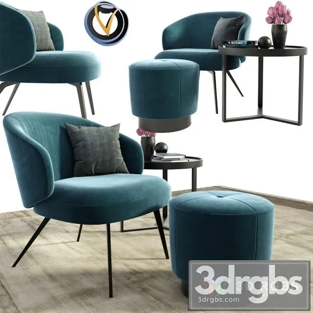 Braid Maxim Chair 3D Model Download