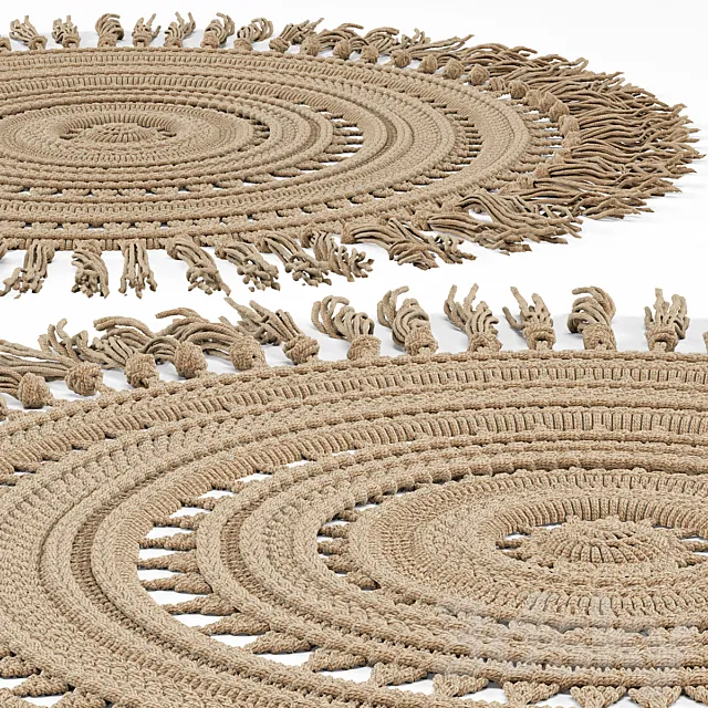 Braided mat 3D Model Braided mat 3D Model