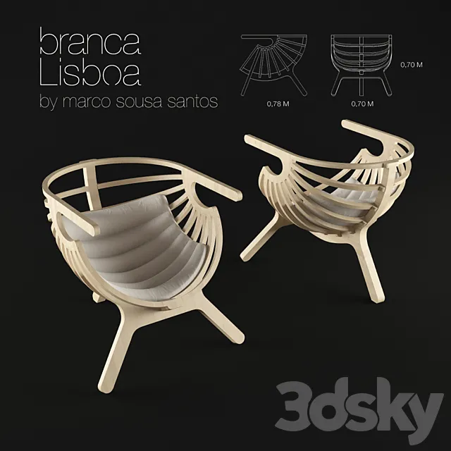 Branca-Lisboa _ Shell 3DModel Branca-Lisboa _ Shell 3DModel