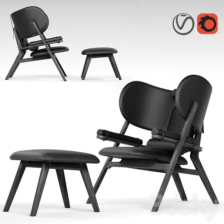 Branca lisboa adamastor lounge chair 3D Model