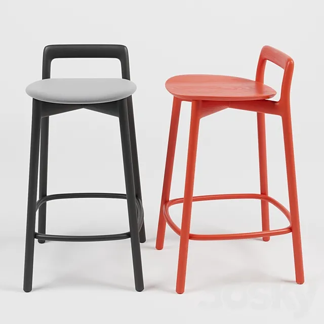 Branca stool 3D Model Branca stool 3D Model