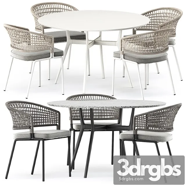 Branch bistro table ctr armchair by tribu 2 3D Model Download Branch bistro table ctr armchair by tribu 2 3D Model Download