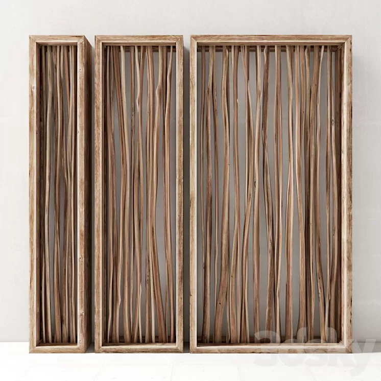 Branch decor frame 3D Model