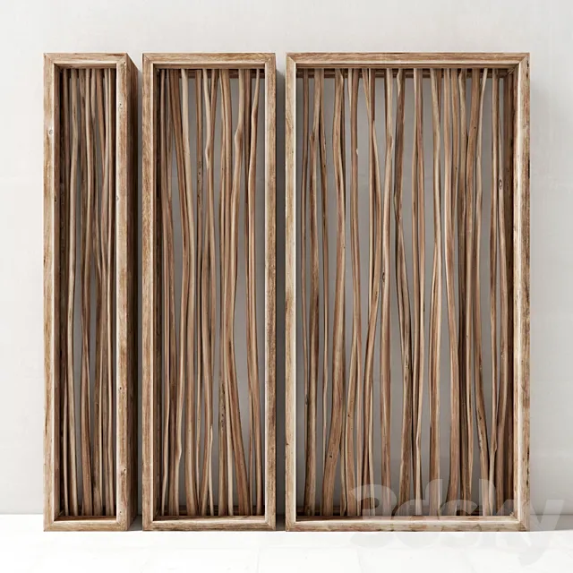 Branch decor frame 3DModel Branch decor frame 3DModel