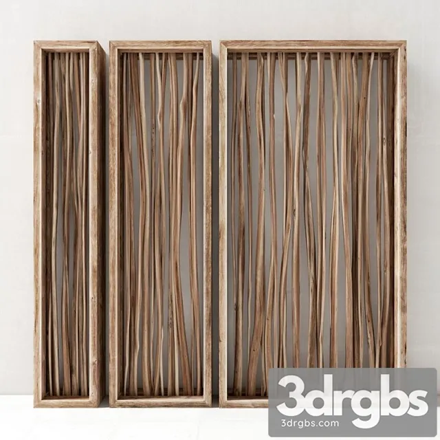 Branch decor frame_3 3D Model Download