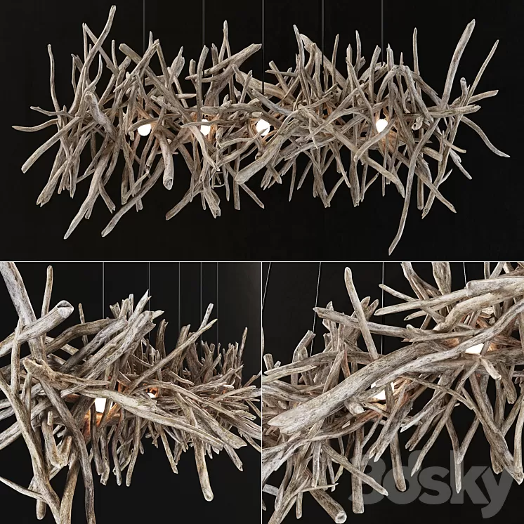 Branch decor lamp n2 / Branch lamp 3D Model Branch decor lamp n2 / Branch lamp 3D Model