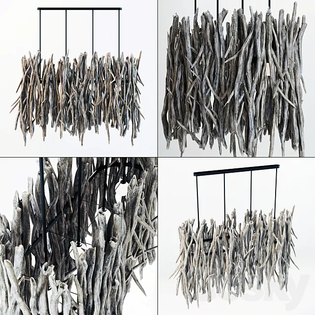 Branch decor lamp n4 _ Branch chandelier 3D Model