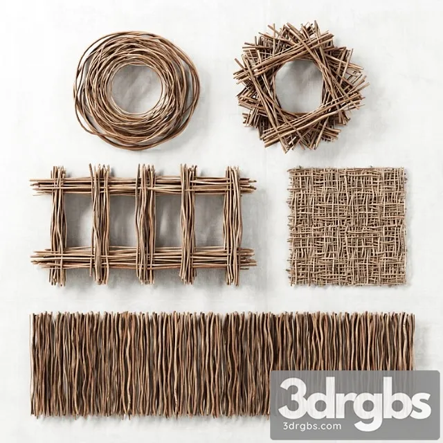 Branch decor wall 3D Model Download