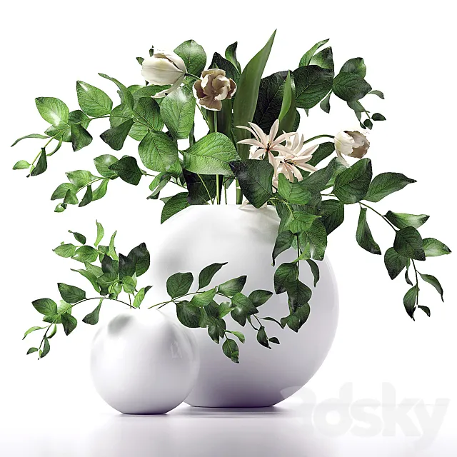 Branch. flowers 3DModel