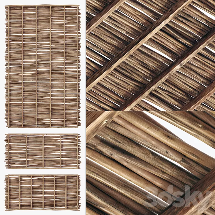 Branch thin thick decor n1 3D Model Free Download