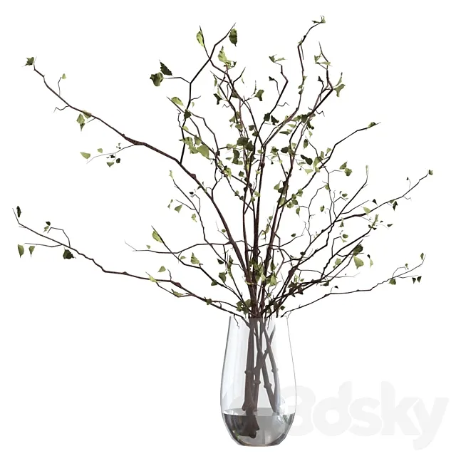 Branches in a vase 3DModel Branches in a vase 3DModel