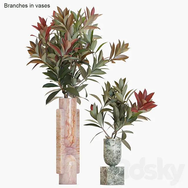 Branches in vases # 17 3D Model