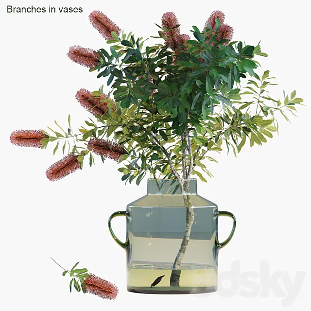Branches in vases 31 3DModel