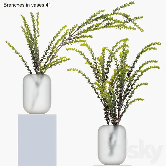 Branches in vases 41 3DModel Branches in vases 41 3DModel