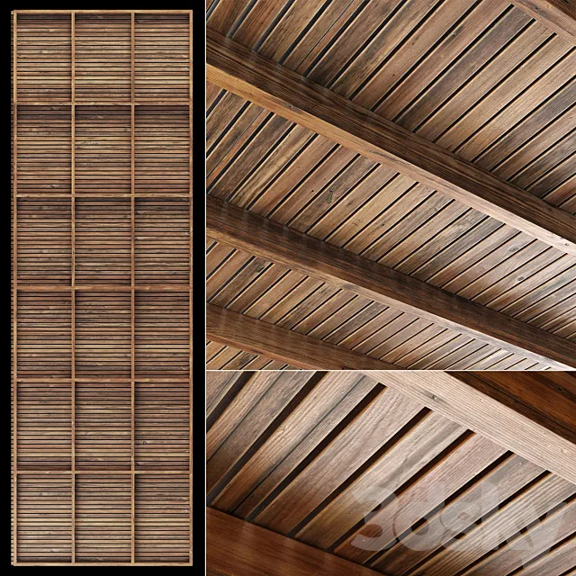 Branches rectangular ceiling No. 1 3D Model Branches rectangular ceiling No. 1 3D Model