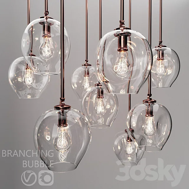 Branching bubble 1 lamp 3DModel Branching bubble 1 lamp 3DModel