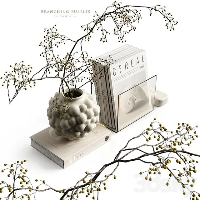 Branching bubbles 3D Model Branching bubbles 3D Model