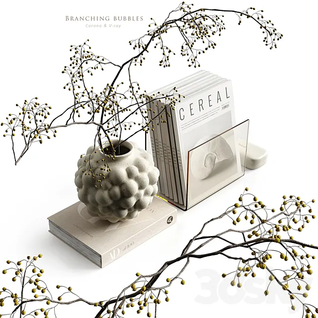 Branching bubbles 3D Model Branching bubbles 3D Model