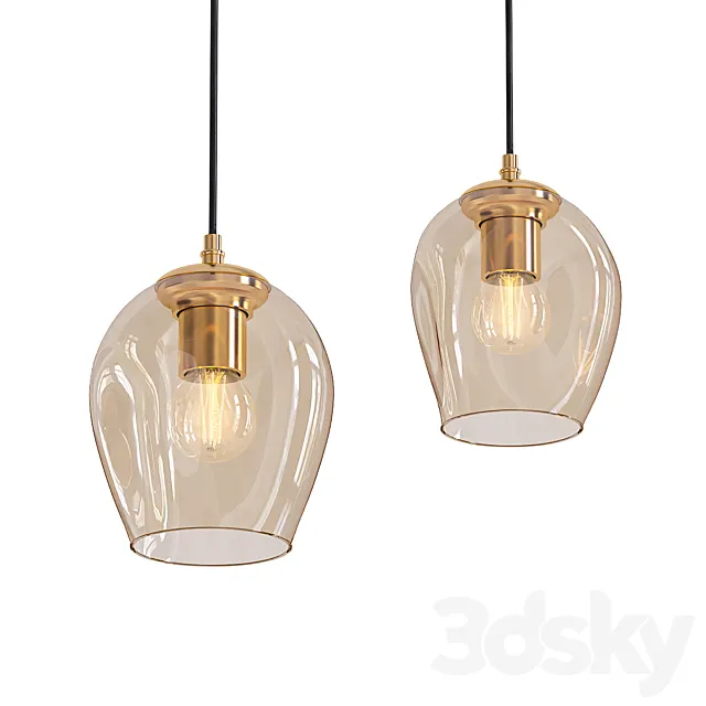 BRANCHING BUBBLES PENDANT 3D Model