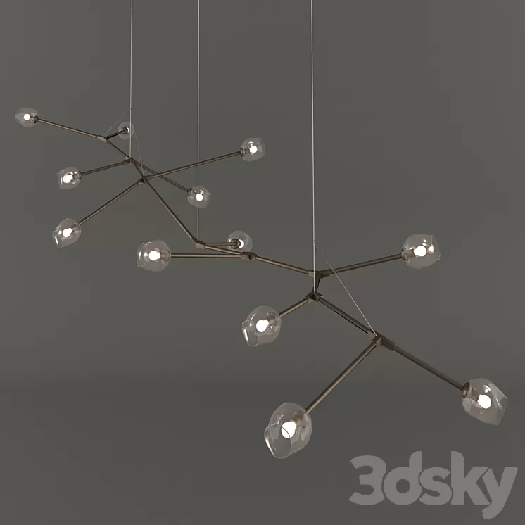 Branching Lamp 3D Model Branching Lamp 3D Model