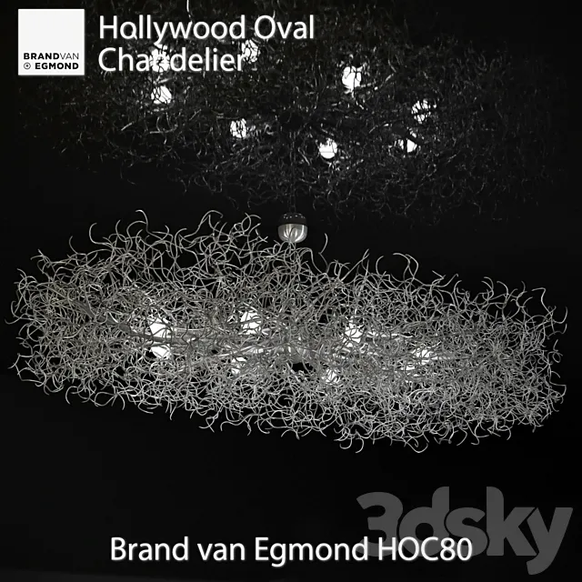 Brand van Egmond HOC80 (Hollywood Oval Chandelier) 3D Model Brand van Egmond HOC80 (Hollywood Oval Chandelier) 3D Model