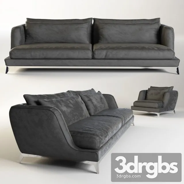 Brando Sofa 01 3D Model Download