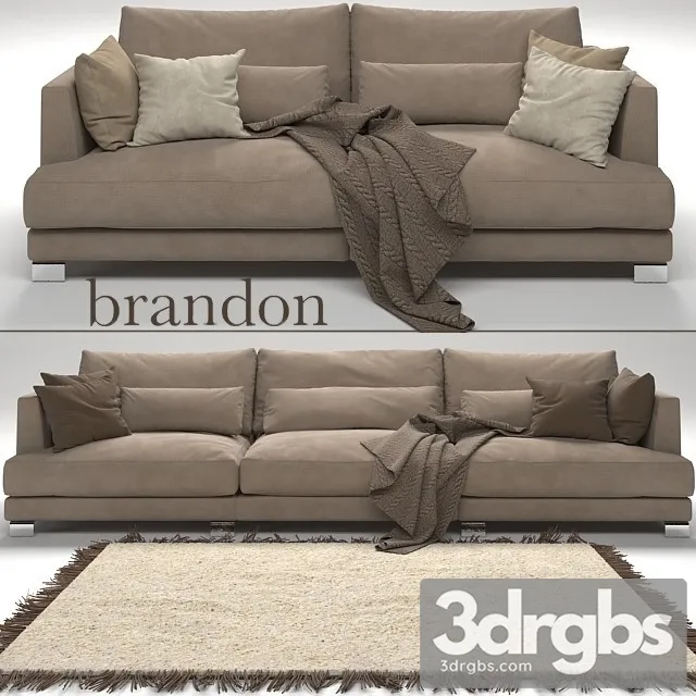 Brandon Set Sofa 3D Model Download