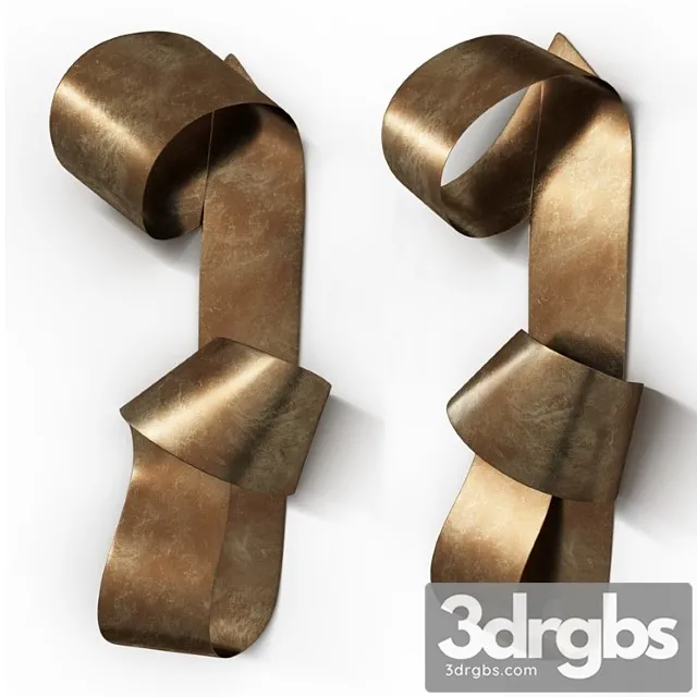 Brass artwork undulating by martha sturdy 3D Model Download