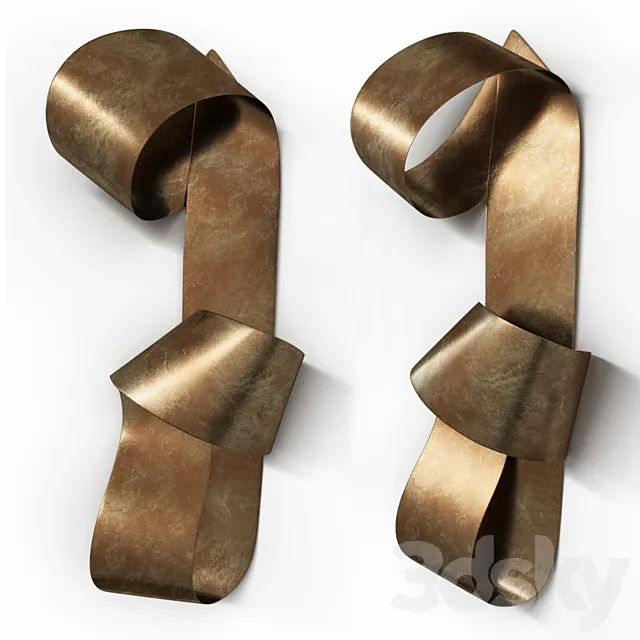 Brass artwork UNDULATING by Martha Sturdy 3D Model