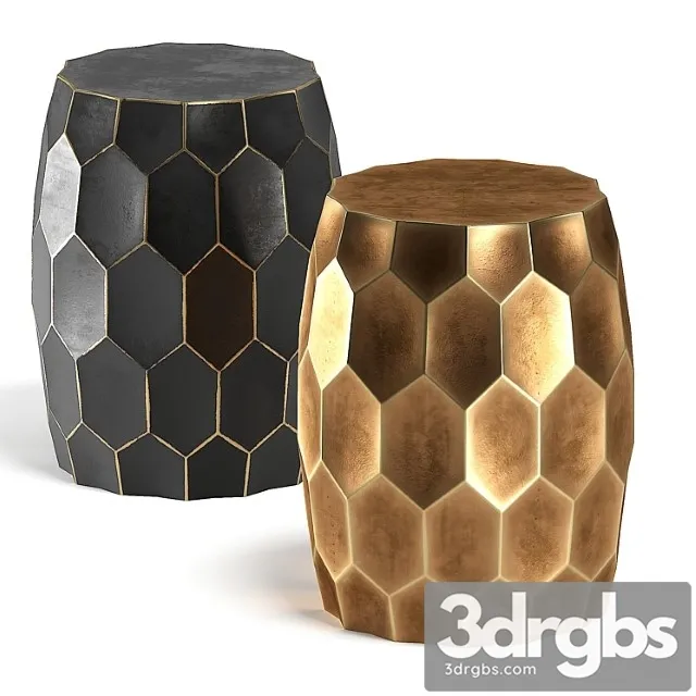 Brass black side table 2 3D Model Download Brass black side table 2 3D Model Download