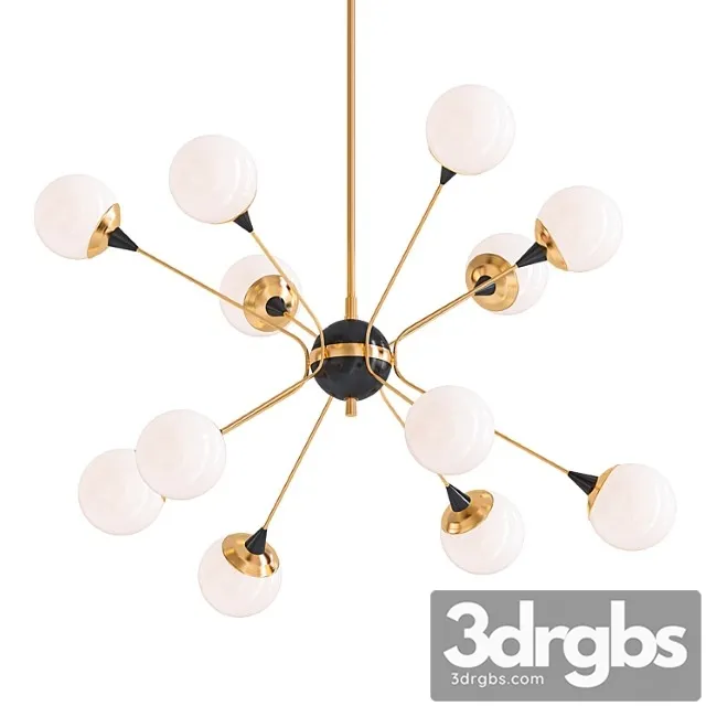 Brass orbiter chandelier Brass orbiter chandelier