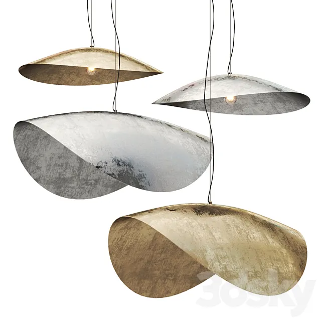 Brass & Silver 95-96 by Gervasoni 3D Model Brass & Silver 95-96 by Gervasoni 3D Model