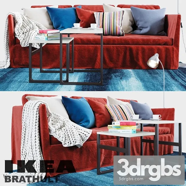 Brathult red 3-seat sofa Brathult red 3-seat sofa