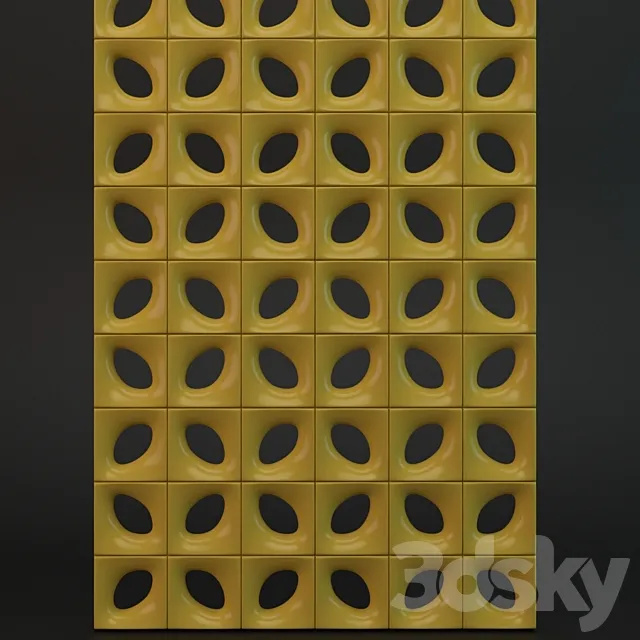 Brazilian Cobogós 3D Model Brazilian Cobogós 3D Model