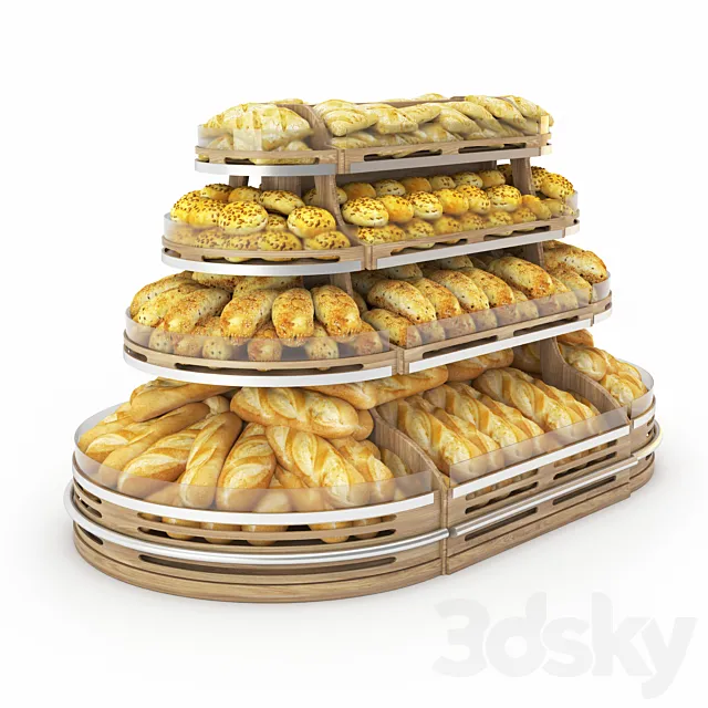 Bread Rack 3D Model